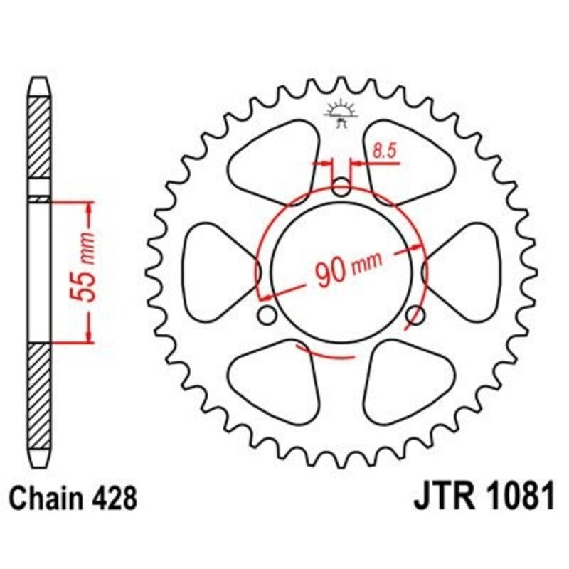JTSPR RR SPROC 428 STEEL ST 1081, 46