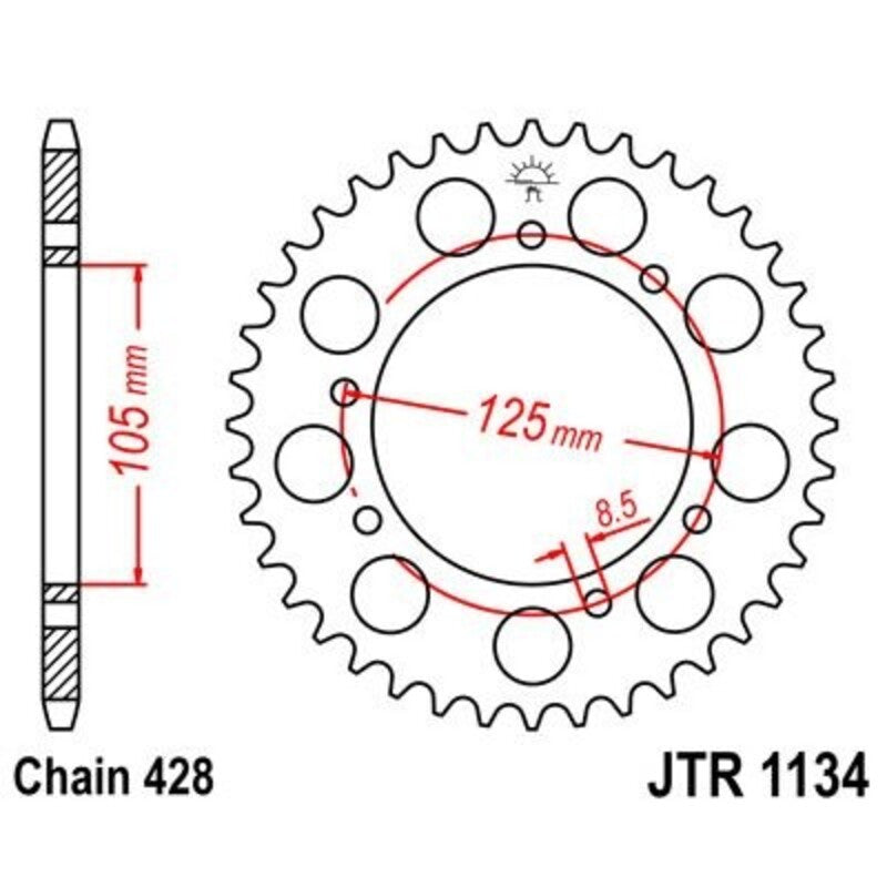 JTSPR RR SPROC 428 STEEL ST 1134, 51
