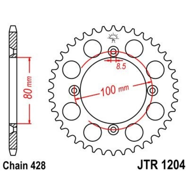 JTSPR RR SPROC 428 STEEL ST 1204, 46