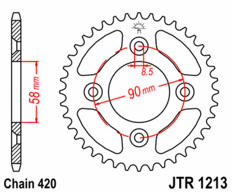 JTSPR RR SPROC 420 STEEL ST 1213, 37