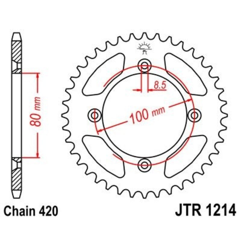 JTSPR RR SPROC 420 STEEL ST 1214, 38
