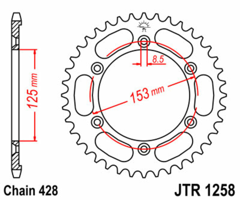 JTSPR RR SPROC 428 STEEL ST 1258, 54
