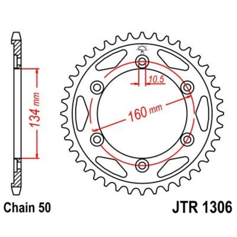 JTSPR RR SPROC 530 ZINC ST 1306, 42