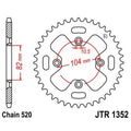 JTSPR RR SPROC 520 STEEL ST 1352, 40