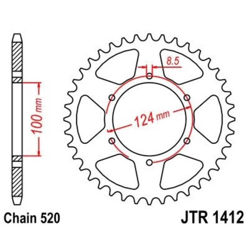 JTSPR RR SPROC 520 STEEL ST 1412, 37