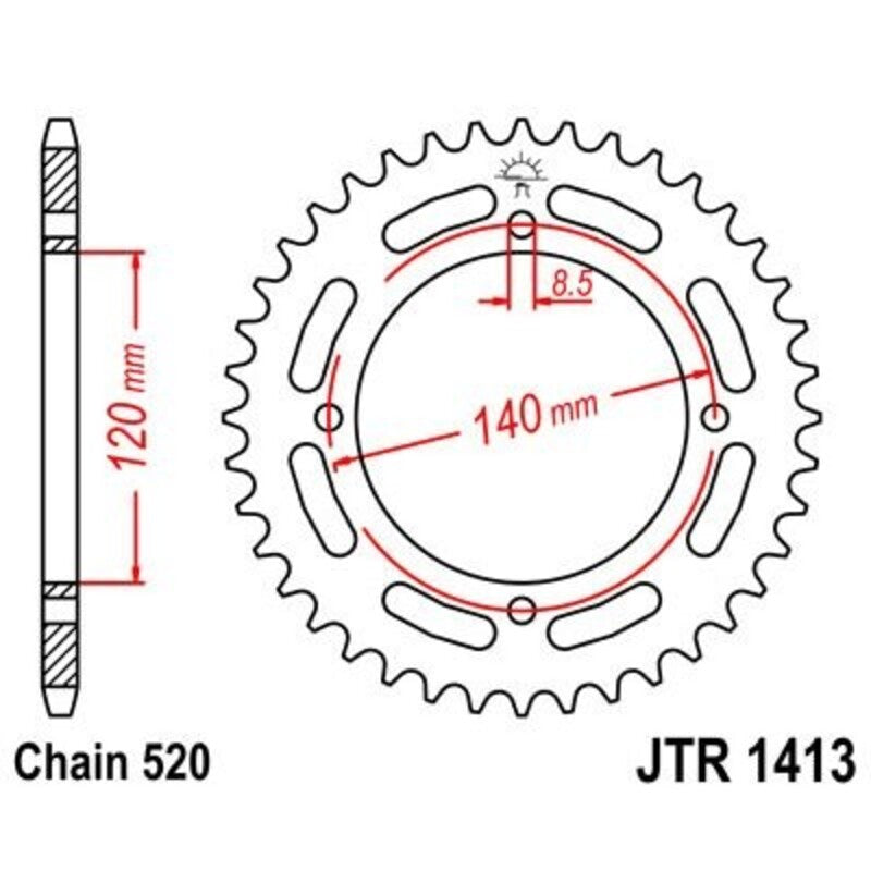 JTSPR RR SPROC 520 STEEL ST 1413, 39