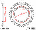 JTSPR RR SPROC 520 STEEL ST 1490, 42