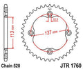 JTSPR RR SPROC 520 STEEL ST 1760, 40