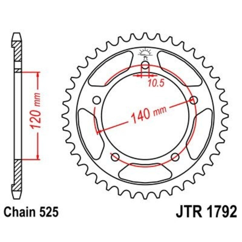 JTSPR RR SPROC 525 ZINC ST 1792, 43