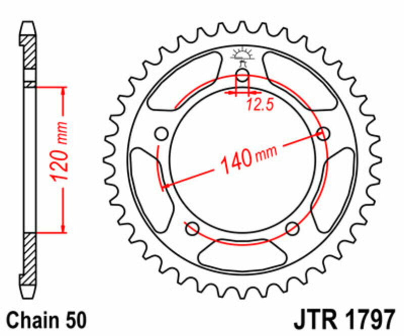 JTSPR RR SPROC 530 STEEL ST 1797, 41