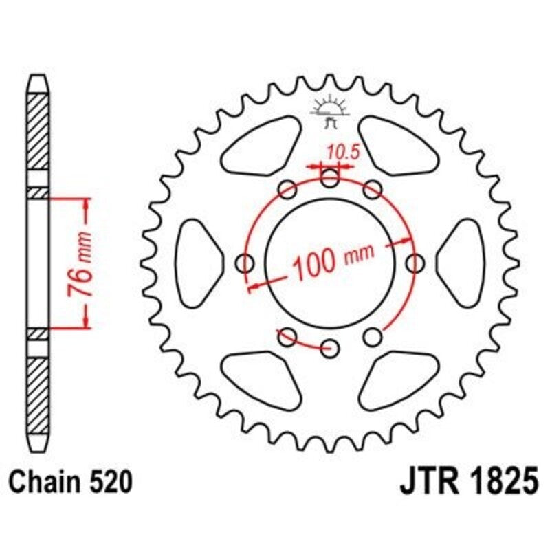 JTSPR RR SPROC 520 STEEL ST 1825, 46