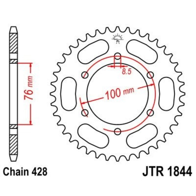 JTSPR RR SPROC 428 STEEL ST 1844, 40