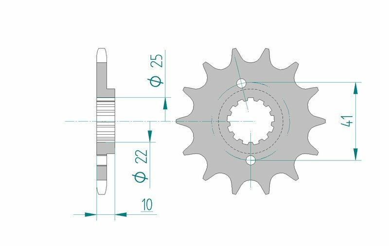 AFAM FR SPROC 520 STEEL ST 20509, 16