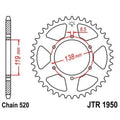 JTSPR RR SPROC 520 STEEL ST 1950, 48
