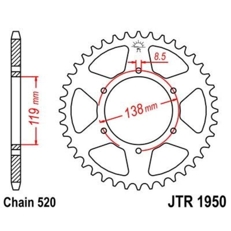 JTSPR RR SPROC 520 STEEL ST 1950, 48