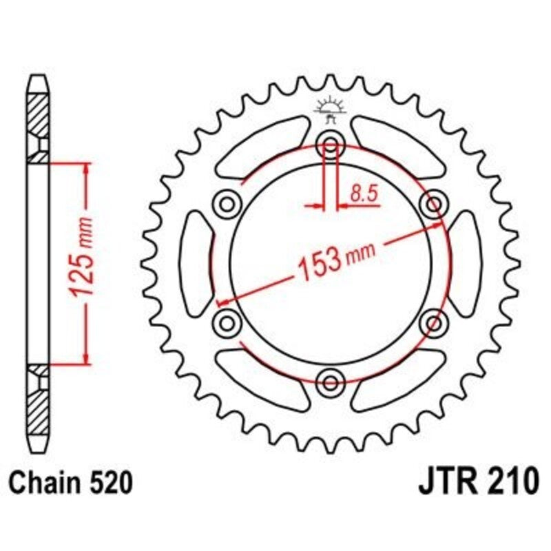 JTSPR RR SPROC 520 STEEL ST 210, 39