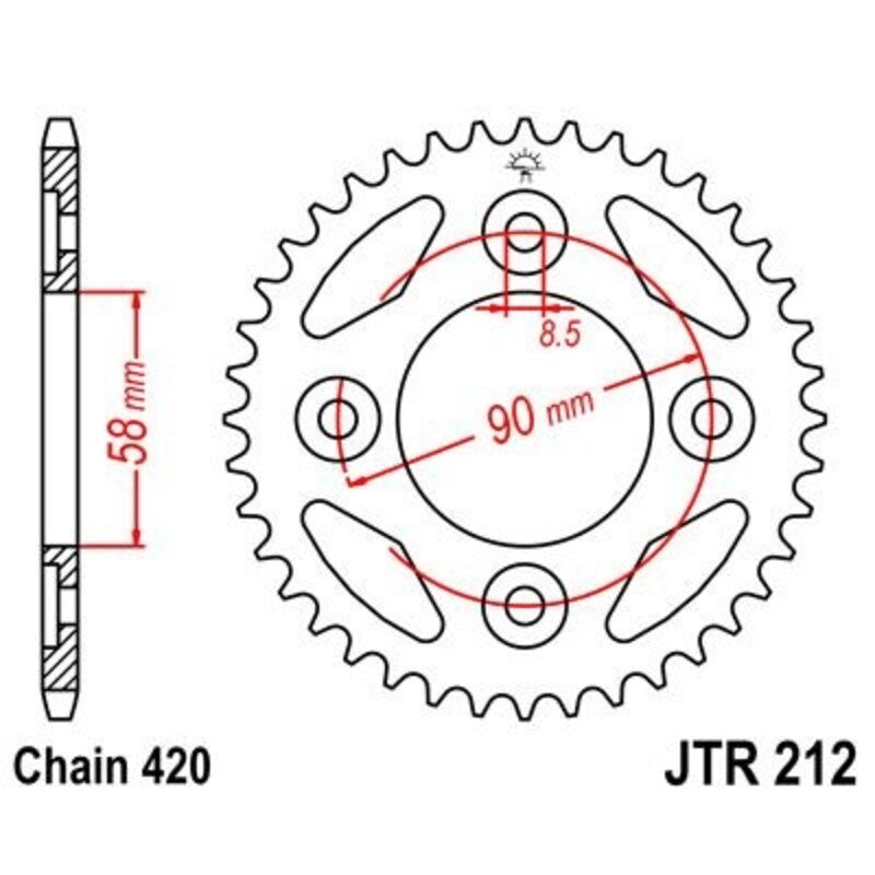 JTSPR RR SPROC 420 STEEL ST 212, 35