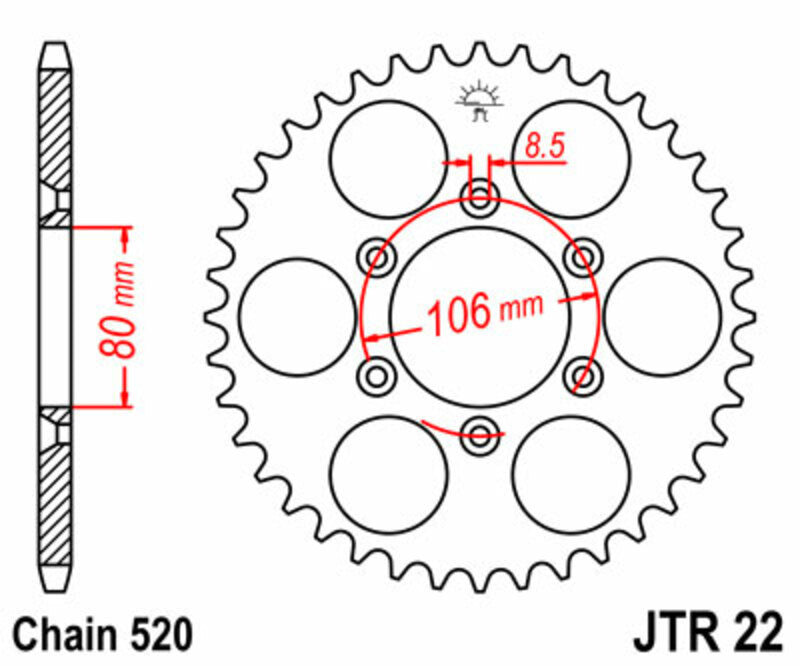 JTSPR RR SPROC 520 STEEL ST 22, 49