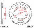 JTSPR RR SPROC 420 STEEL ST 24, 50