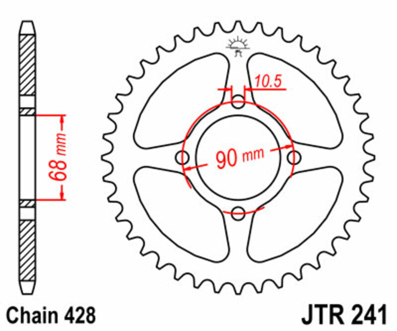 JTSPR RR SPROC 428 STEEL ST 241, 53