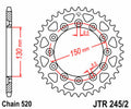 JTSPR RR SPROC 520 STEEL ST 245/2, 44