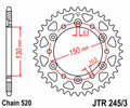 JTSPR RR SPROC 520 STEEL ST 245/3, 45