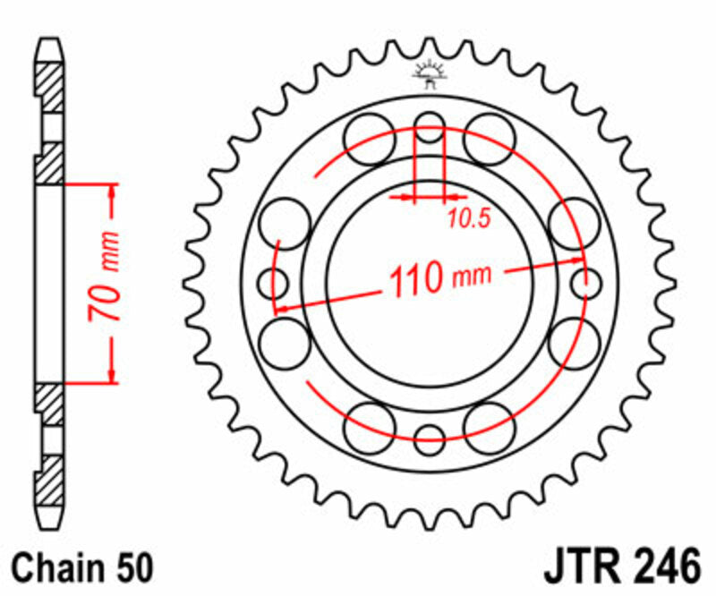 JTSPR RR SPROC 530 STEEL ST 246, 36