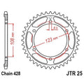 JTSPR RR SPROC 428 STEEL ST 25, 60