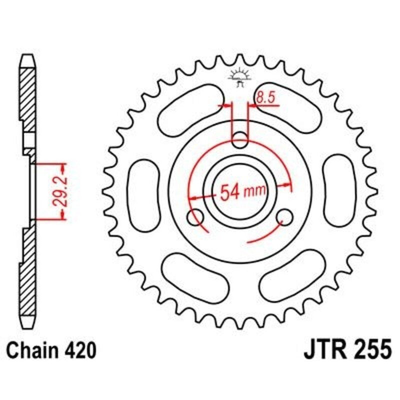 JTSPR RR SPROC 420 STEEL ST 255, 35