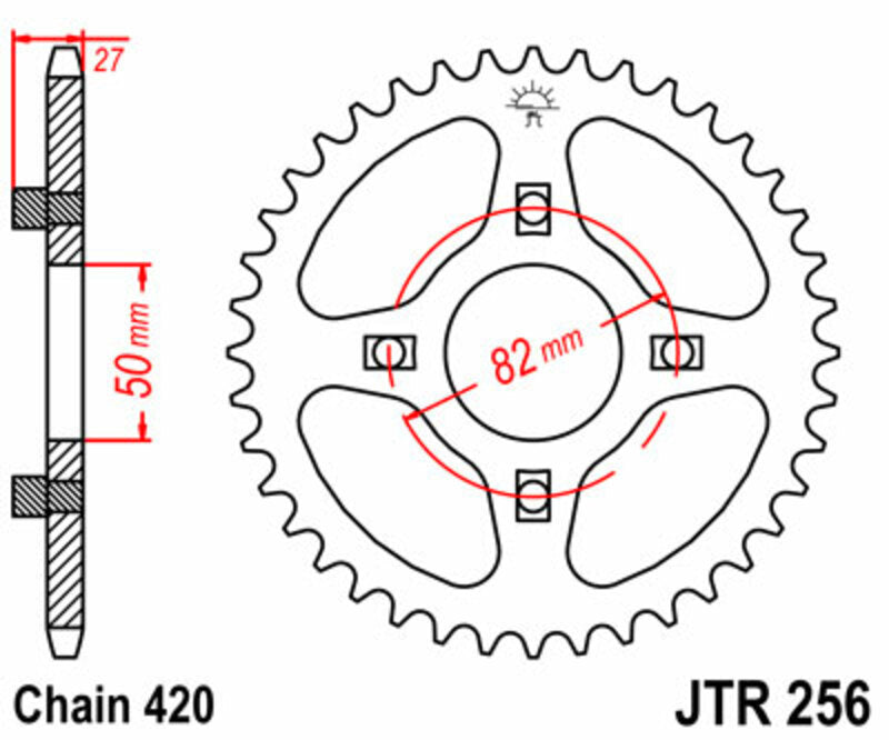 JTSPR RR SPROC 420 STEEL ST 256, 38