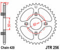 JTSPR RR SPROC 420 STEEL ST 256, 43