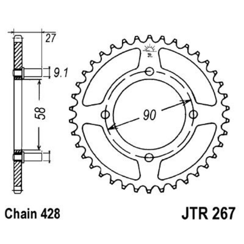 JTSPR RR SPROC 428 STEEL ST 267, 39