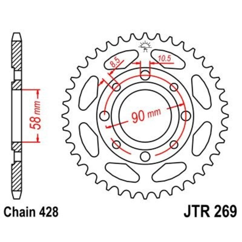 JTSPR RR SPROC 428 STEEL ST 269, 52