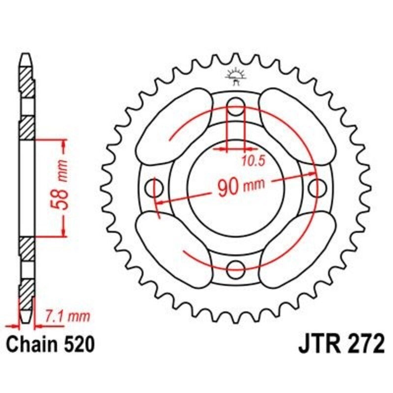 JTSPR RR SPROC 520 STEEL ST 272, 31