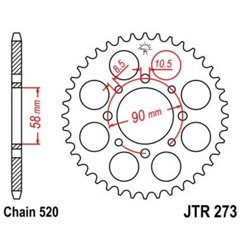 JTSPR RR SPROC 428 STEEL ST 273, 42