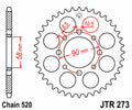 JTSPR RR SPROC 520 STEEL ST 273, 45