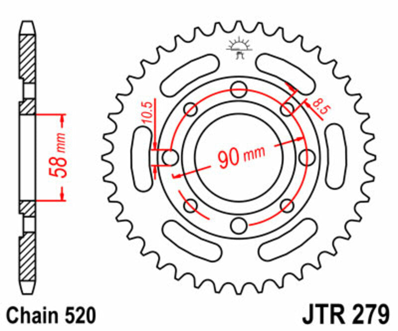 JTSPR RR SPROC 520 STEEL ST 279, 35