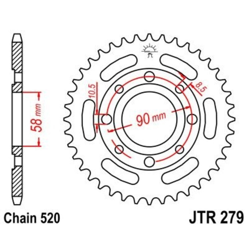 JTSPR RR SPROC 520 STEEL ST 279, 38