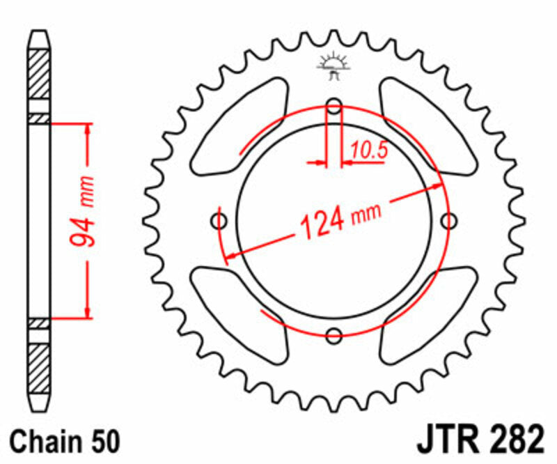 JTSPR RR SPROC 530 STEEL ST 282, 34