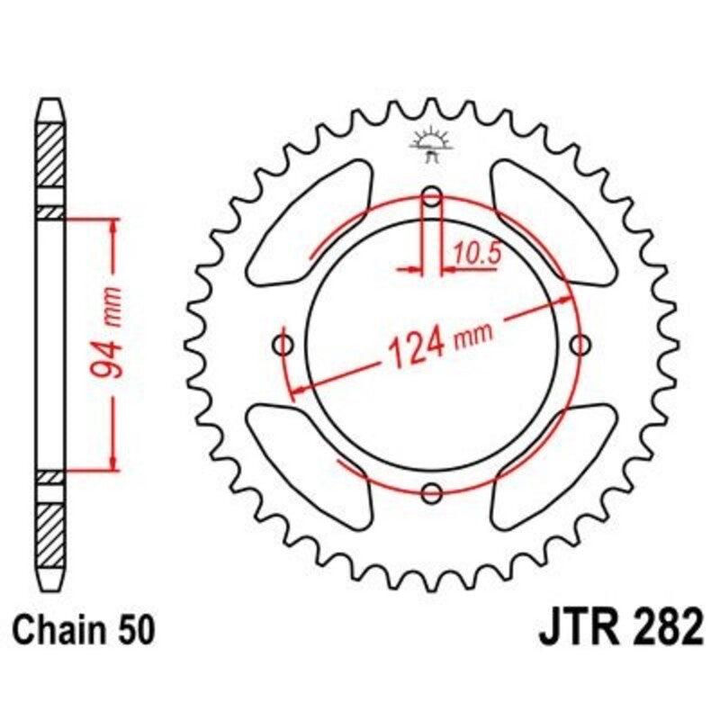 JTSPR RR SPROC 530 STEEL ST 282, 36
