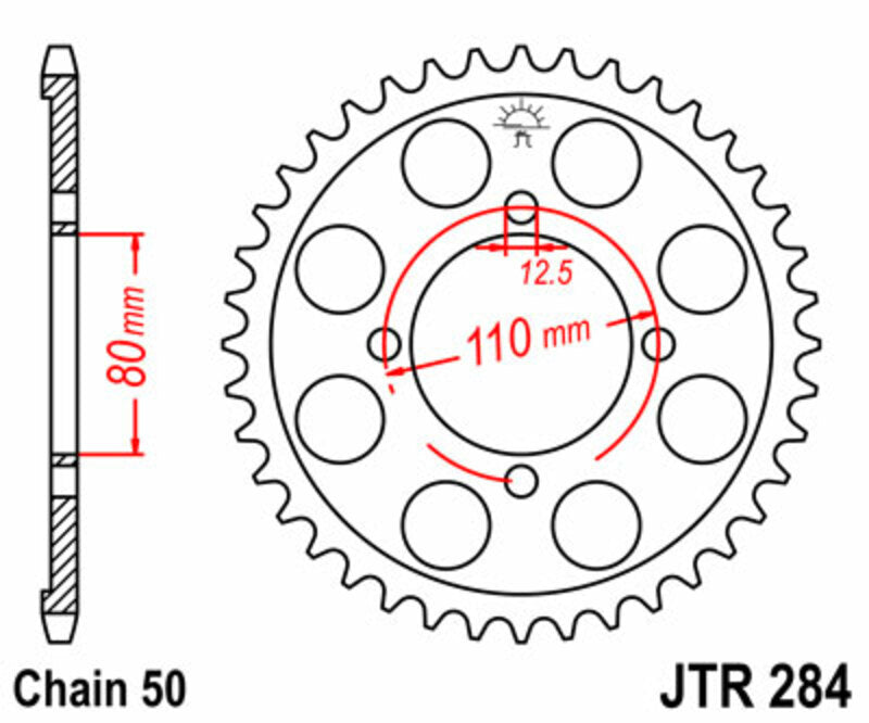 JTSPR RR SPROC 530 STEEL ST 284, 40