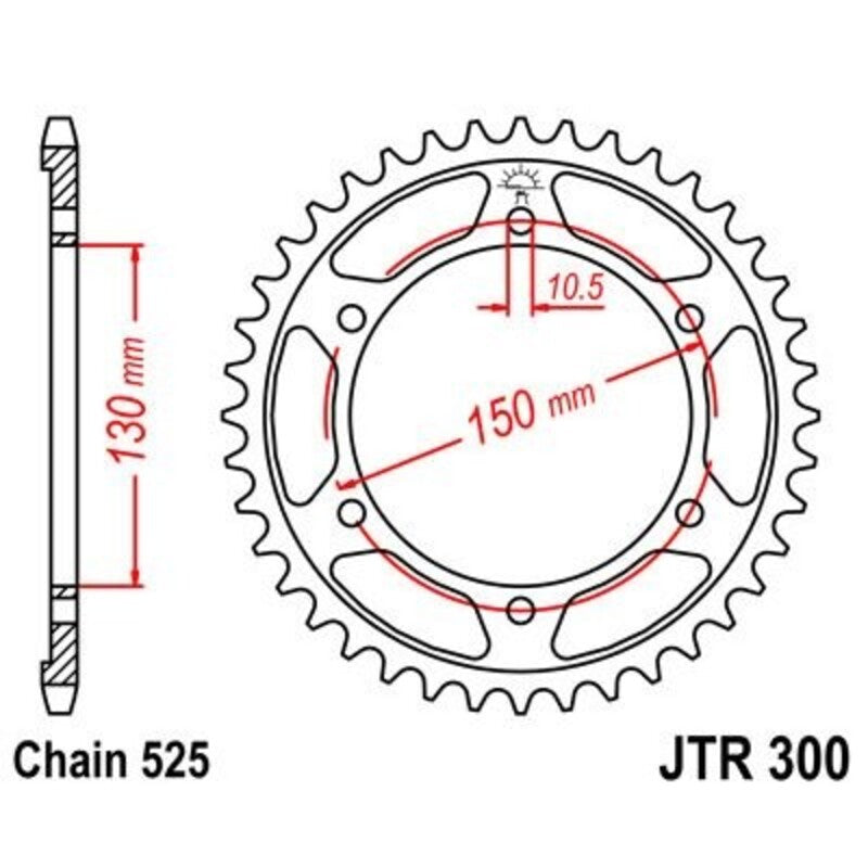JTSPR RR SPROC 525 ZINC ST 300, 42