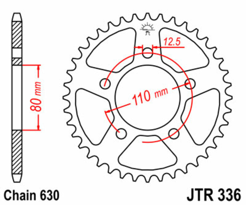 JTSPR RR SPROC 630 STEEL ST 336, 35