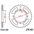 JTSPR RR SPROC 420 STEEL ST 461, 50