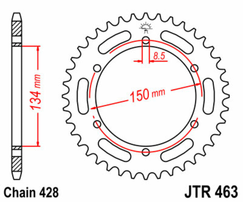 JTSPR RR SPROC 428 STEEL ST 463, 48