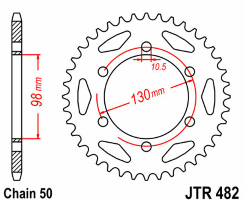 JTSPR RR SPROC 530 STEEL ST 482, 47