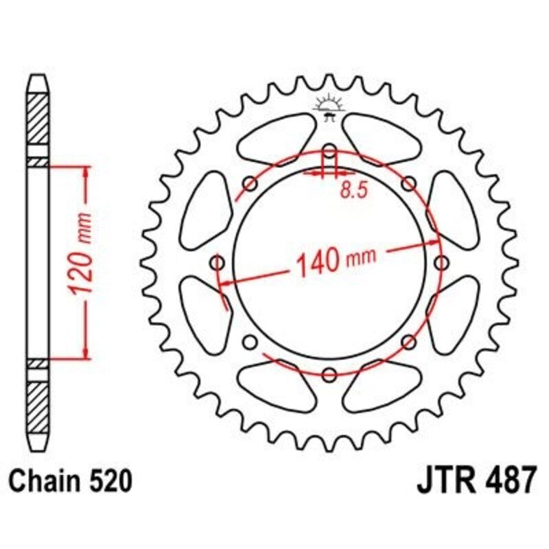 JTSPR RR SPROC 520 ZINC ST 487, 43