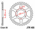 JTSPR RR SPROC 530 STEEL ST 488, 45