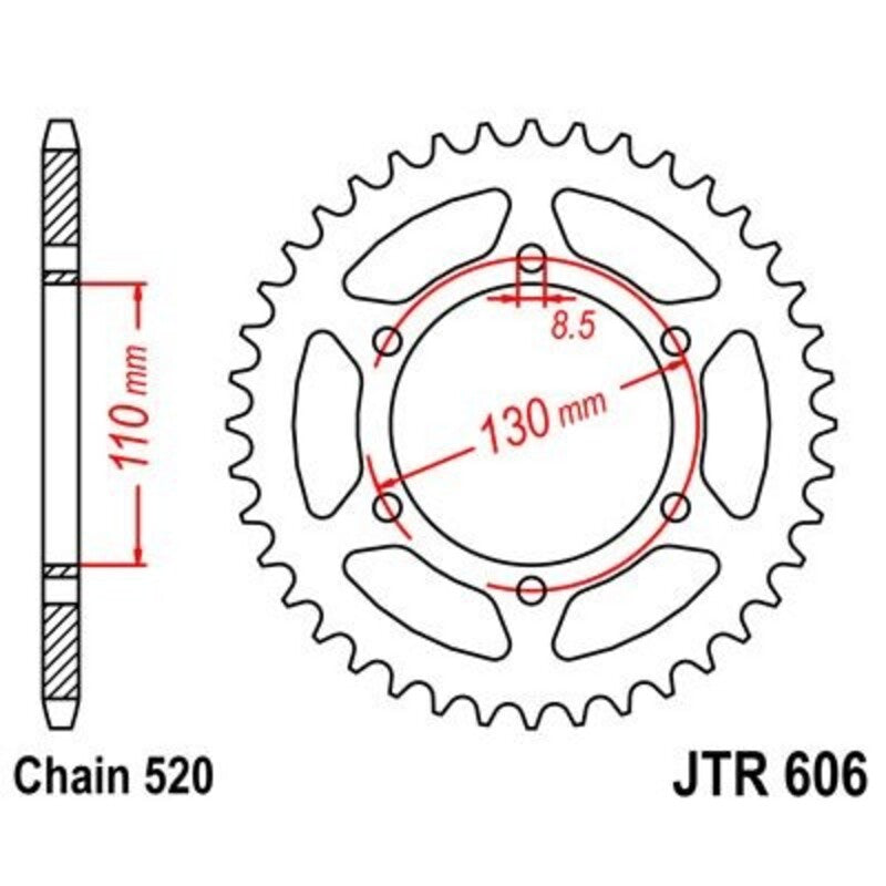 JTSPR RR SPROC 520 STEEL ST 606, 43