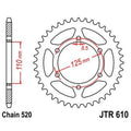 JTSPR RR SPROC 520 STEEL ST 610, 51